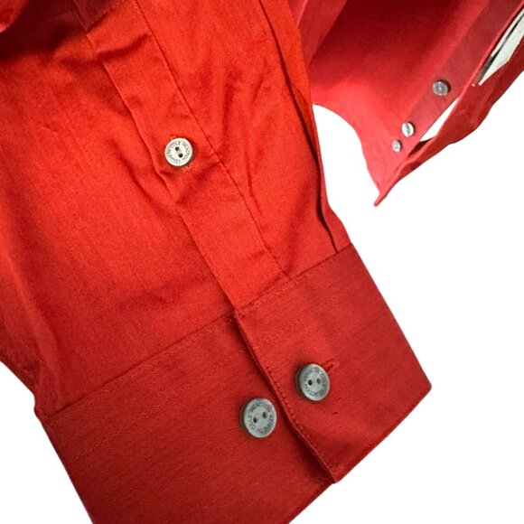 Kenneth Cole Reation red dress shirt 17.5x34-35 Regular fit NWT - Picture 4 of 12